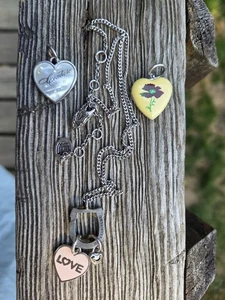 Original Juicy Couture Charm Necklace Luck Heart Love Y2K Adjustable 17.5 inch - Picture 1 of 9