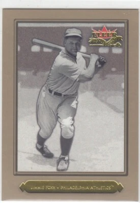 Jimmie Foxx Fleer Fall 2002 clásico dorado paralelo/50 - #39 Oakland A's Foto 1 de 2