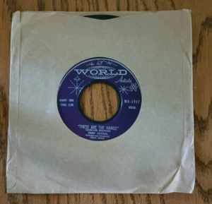WORLD ARTISTS RECORDS JIMMY INTERVAL ''SETTLE DOWN/ THESE ARE THE HANDS'' 45RPM - Picture 1 of 4