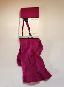 Icing Brand Footed Tights Pink/Purple Size S/M - Picture 1 of 8