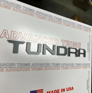 GRAY DASHBOARD LETTERS FOR TUNDRA 2022 2023 2024 2025 DASH INSERT NOT DECALS - Picture 1 of 10