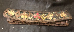 ancienne cartouchiere ceinture ottoman XIX cuir avec de la broderie - Imagen 1 de 4