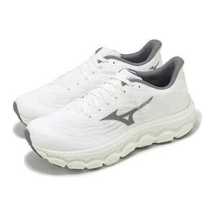 Zapatos para correr en carretera Mizuno Wave Horizon 8 súper anchos blancos grises para hombre J1GC2531-54 - Imagen 1 de 8