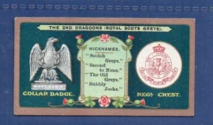 Cigarette card 1900 Cat value £16.oo Mitchell Regiment crest & collar badge #598 - Picture 1 of 2