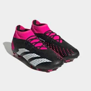 NEW Adidas Youth Predator Accuracy .1 FG Soccer Cleats Black Pink GW4614 Size - Picture 1 of 17