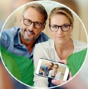 2 Gleitsichtgläser mit extrem breiten Sichtfeldern 1,67 H.-Superentspiegelt Top - Bild 1 von 2