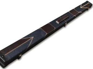 Handmade Deluxe Tournament Style 3/4 Snooker Cue Case With 2 Compartments - Picture 1 of 32
