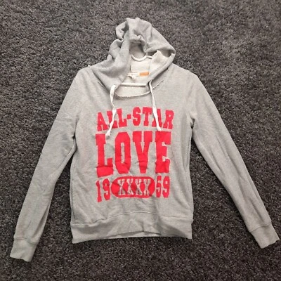 Sudadera con Capucha All Star Love Mujer Mediana Gris Jaspeado Sudadera Derek Corazón Suéter Foto 1 de 4