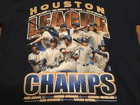 Houston Astros World Series Champs T-Shirt NEW Youth Large Size Cover
