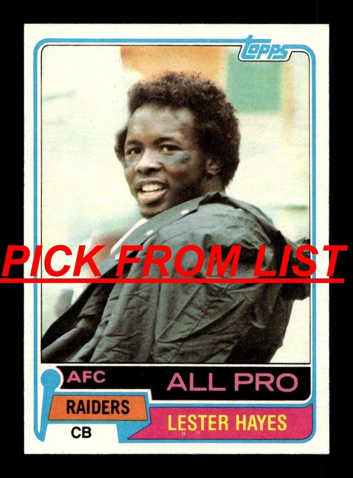 1981 Topps Football 1-263 EX-MT/NM Pick From List All PICTURED bb7 - Image 1 of 1