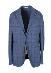 Chaqueta Boglioli K Abrigo Deportivo Azul a Cuadros Talla 46 IT / 36R EE. UU. Nueva Con Etiquetas - Imagen 1 de 6