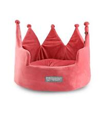 NANDOG Crown Bed Micro-Plush Bling Collection Dog & Cat Bed - Pink