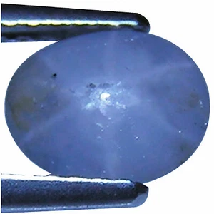 1.63 Ct Natural Star Sapphire Gemstone Colorless Oval Cut - Picture 1 of 2