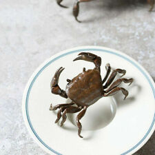 Tea Pet Chinese Plated Copper Antique Crab  Ornament Statue Small Decoration