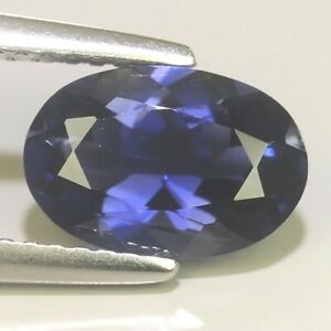 1.56CTS BEAUTIFUL NATURAL SAPPHIRE COLOR IOLITE OVAL SHAPE-REF VIDEO