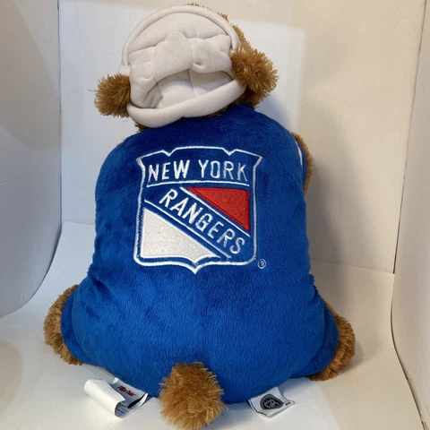 New York Rangers NHL Hockey Logo Pillow Pet Stuffed Teddy Bear Blue Cover