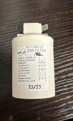 OEM Maytag Washer EMI Filter W11296733 for MVW5435PW0 Free Shipping - Image 1 of 3