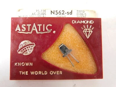 Vintage NOS Astatic N562-sd Genuine Diamond Phonograph Stylus Needle  - Image 1 of 2