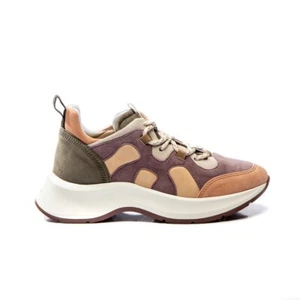 Hogan Women's H585 Platform Sneakers in Multicolour Suede Leather Size EU 36 - Picture 1 of 8