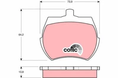 Kit pastiglie freno, Freno a disco AUSTIN MINI I dal 199406 850 dal  GDB332 < < - Immagine 1 di 3