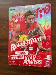 2022 AFL TEAMCOACH STAR POWERS SYDNEY JAMES ROWBOTTOM - Picture 1 of 2