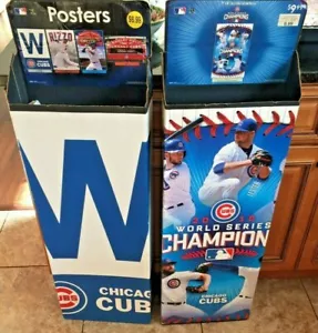 🔥 POP 1 POSSIBLE? UNIQUE CHICAGO CUBS COLLECTOR? 2016 WORLD SERIES POSTER BOXES - Picture 1 of 10