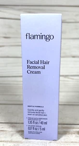 Flamingo Facial Hair Removal Cream & Calming Serum Gentle Formula 1.35oz - Picture 1 of 6
