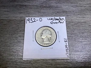 1932-D Washington (Key Date) Silver Quarter from Denver Minted-070424-51 - Picture 1 of 4