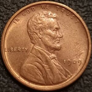 1909 P No VDB Mark Lincoln Wheat Cent Penny 1c Uncirculated BU Coin P2499