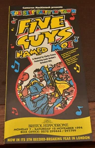 Theatre Flyer Leaflet Five Guys Named Moe Bristol Hippodrome 1994 - Picture 1 of 2
