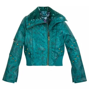 Disney Store Uma Girl's Moto Jacket Descendants Costume Design Coat Size 5/6 NEW - Picture 1 of 7