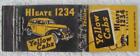Vintage 1930'S Yellow Cabs Taxi Higate 1234 - Oakland, Cal. Matchbook Cover