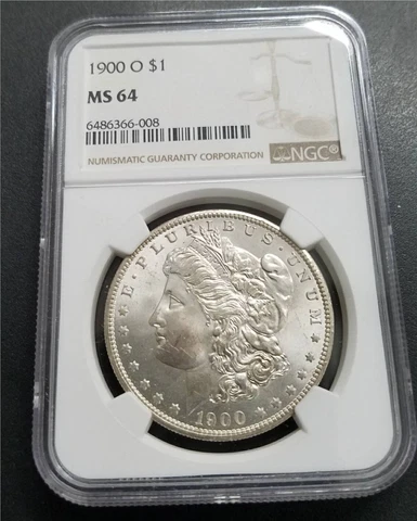 1900 O $1  Morgan Silver Dollar NGC MS64 Cover