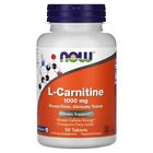 NOW Foods, L-Carnitina, 1000 mg, 50 compresse
