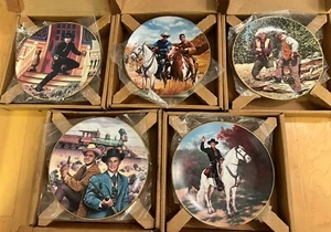 Classic TV Westerns Five Plate Collection aus Hamilton mit COA, Original NEU - Bild 1 von 14