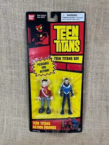 Teen Titans Go! Figuras posables Aqualad & Puppet King de 3,5" Bandai (MOC) - Imagen 1 de 2