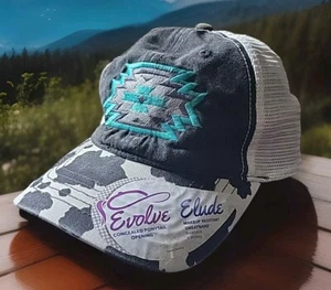 🔥 Infinity Her Woman Printed Visor With Mesh Back Cap Hat Low-profile Tribal  - Bild 1 von 12