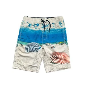 GapKids Surf Boardshorts Umbrellas on the Beach Drawstring XL (12) - Picture 1 of 5