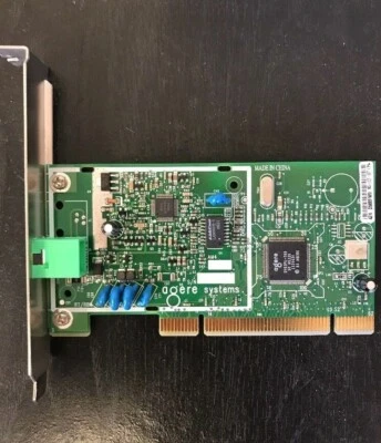 Agere Systems 56K V.92 DATA  MODEM PCI CARD D-1156I P/N:5187-5216 - Image 1 of 2