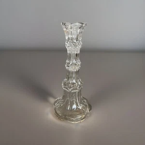 Antiker Pittsburgh Excelsior FLINT GLAS Kerzenständer, 8 Zoll - Bild 1 von 4