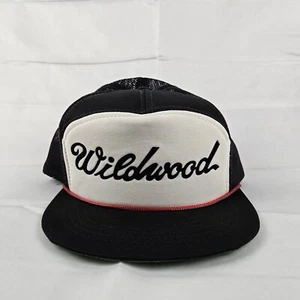 Vintage Trucker Hat Seagull Wildwood Snapback Black Red Rope Mesh Vintage - Bild 1 von 10