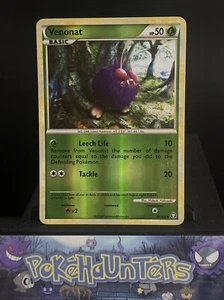 Pokemon Card Venonat 81/102 HGSS Reverse Holo Triumphant Light Play - Picture 1 of 2