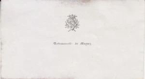 Ex-libris de Mademoiselle DRIGON de MAGNY. - Bourgogne. - Picture 1 of 1