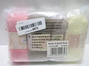 Jubiläumsgarn Baby weich Bambus Baumwollgarn - 50g/Skein SCHATTIERUNGEN NEUTRALER TÖNE - Bild 1 von 2