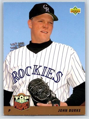 1993 Upper Deck John Burke Rookie Colorado Rockies RC #444 - Image 1 of 2