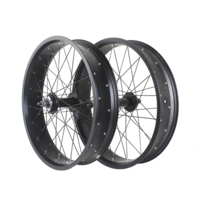 20/24/26 Inch * 4.0 Tire Snow Fat Bike Fron/Rear Wheels Beach Bicycle Wheels 36H - Image 1 of 4
