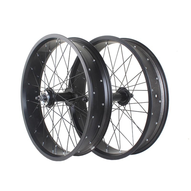 20/24/26 Inch * 4.0 Tire Snow Fat Bike Fron/Rear Wheels Beach Bicycle Wheels 36H - Image 1 of 4