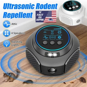 4 in 1 Ultrasonic Rodent Repellent Pest Squirrel Repeller Mouse Rat Deterrent US - Picture 1 of 14