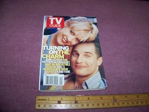 Vintage TV Guide 1999 Jenna Elfman & Matthew McConaughey EDtv / Roller Derby - Picture 1 of 4