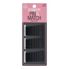 Conair Pin & ; Match Blend-In-Color Horquillas, Negro, 45-Pieces